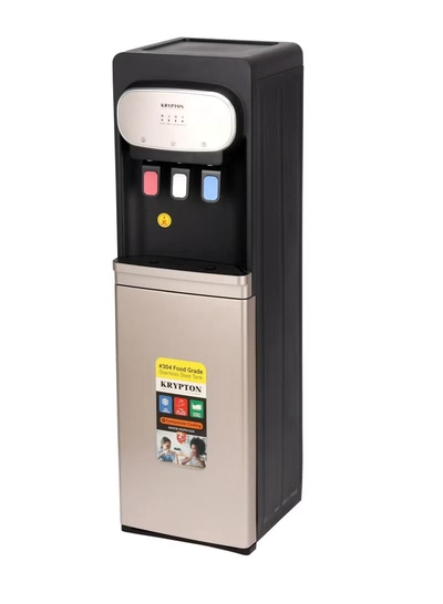 KRYPTON 3 Taps Water Dispenser with Cabinet | Hot , Normal and Cold Water Supply KNWD6452-2