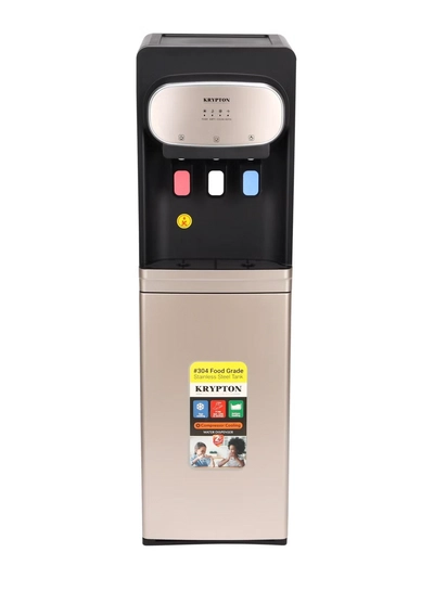 KRYPTON 3 Taps Water Dispenser with Cabinet | Hot , Normal and Cold Water Supply KNWD6452-0