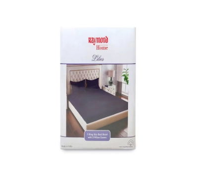Raymond Home King Flat Sheet Bedsheet 180 Thread Count Luxurious Mercerized-1