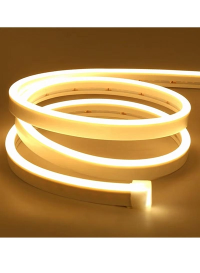 Yuwell Premium Quality LED Neon Strip Light Waterproof For Home Lighting Kitchen Bed Outdoor Flexible Decoration Warm White 5 Meter-1