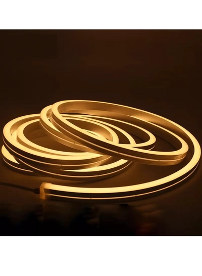 Yuwell Premium Quality LED Neon Strip Light Waterproof For Home Lighting Kitchen Bed Outdoor Flexible Decoration Warm White 5 Meter-2