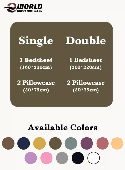 3 Piece Luxury Olive Green Striped Bed Sheet Set with 1 Flat Sheet and 2 Pillowcases for Hotel and Home Crafted from Ultra Soft and Breathable For All Seasons Microfiber for Year-Round Comfort (Single/Double)-1
