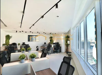 Brand New Luxury Corner Office | Fully Furnished | Canal View | 2 Parking | Empire Heights Tower A-2