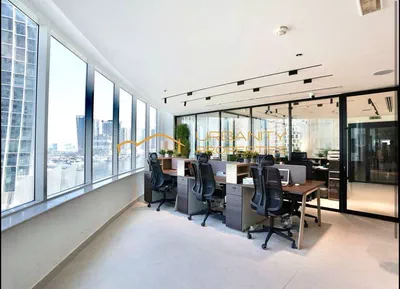 Brand New Luxury Corner Office | Fully Furnished | Canal View | 2 Parking | Empire Heights Tower A-8