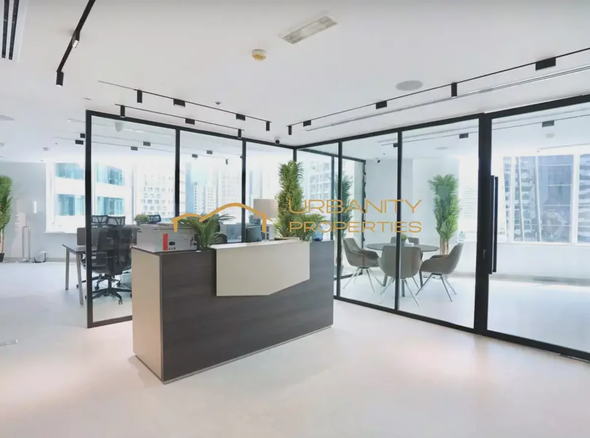 Brand New Luxury Corner Office | Fully Furnished | Canal View | 2 Parking | Empire Heights Tower A-1-1