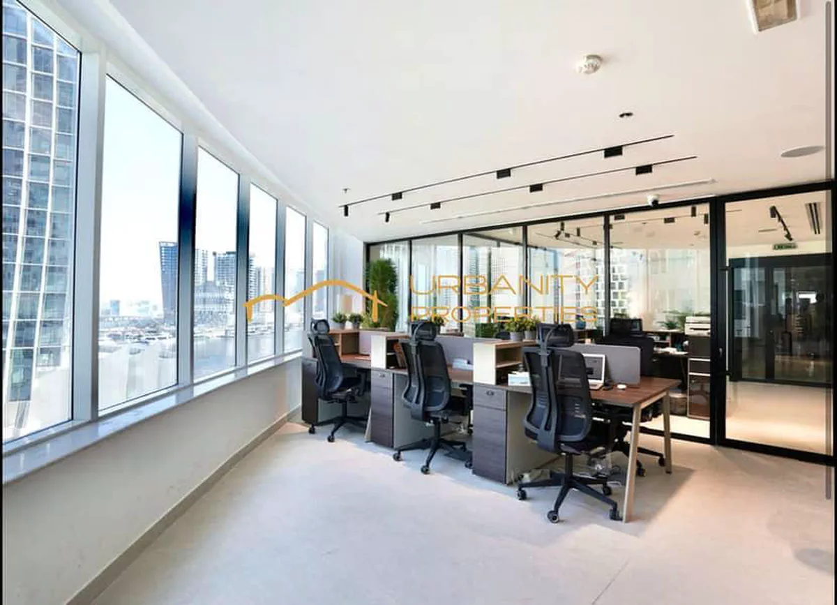 Brand New Luxury Corner Office | Fully Furnished | Canal View | 2 Parking | Empire Heights Tower A-8-8
