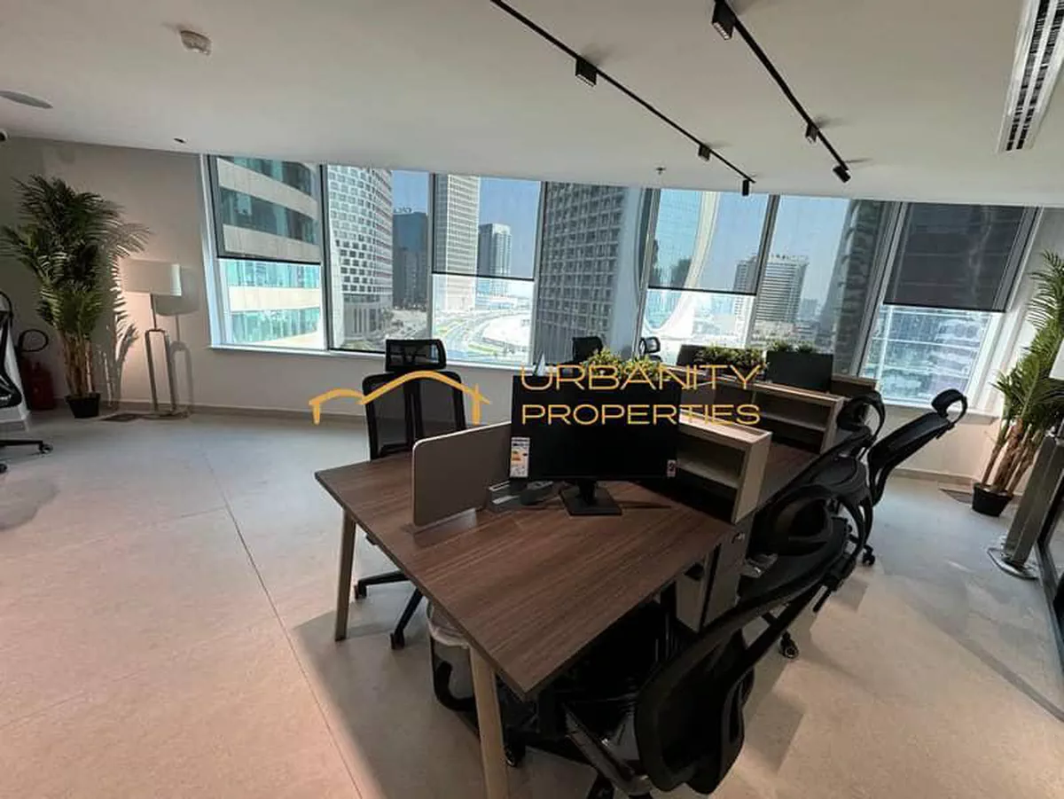 Brand New Luxury Corner Office | Fully Furnished | Canal View | 2 Parking | Empire Heights Tower A-5-5