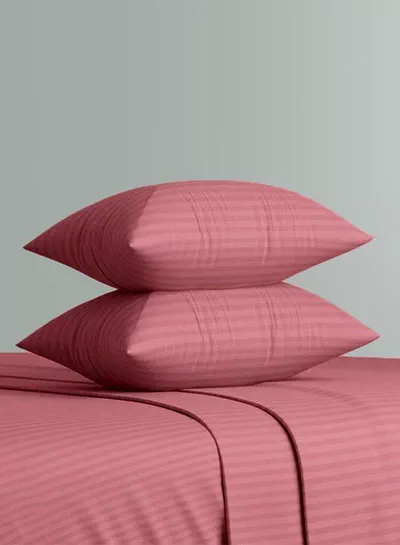 Pack of 2 Premium Down Alternative Filled Bed Pillows, Featuring Breathable Cover, Microfiber Filling and Plush Bounce-Back Design, Hypoallergenic and Luxurious Hotel Quality Pillow Set, in Maroon Color-2