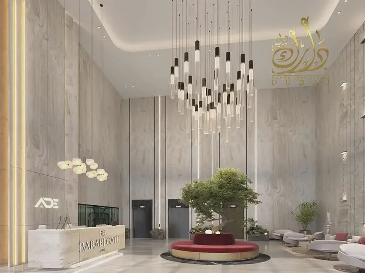 Furnished Studio | Barari Gate Majan | Balcony & Skyline Views-1-1