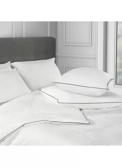 Eworld Premium Down Alternative Filled Bed Pillows, Featuring Breathable Cover, Microfiber Filling and Plush Bounce-Back Design, Hypoallergenic and Luxurious Hotel Quality Pillow Set, White, Pack of 2 & 4-1