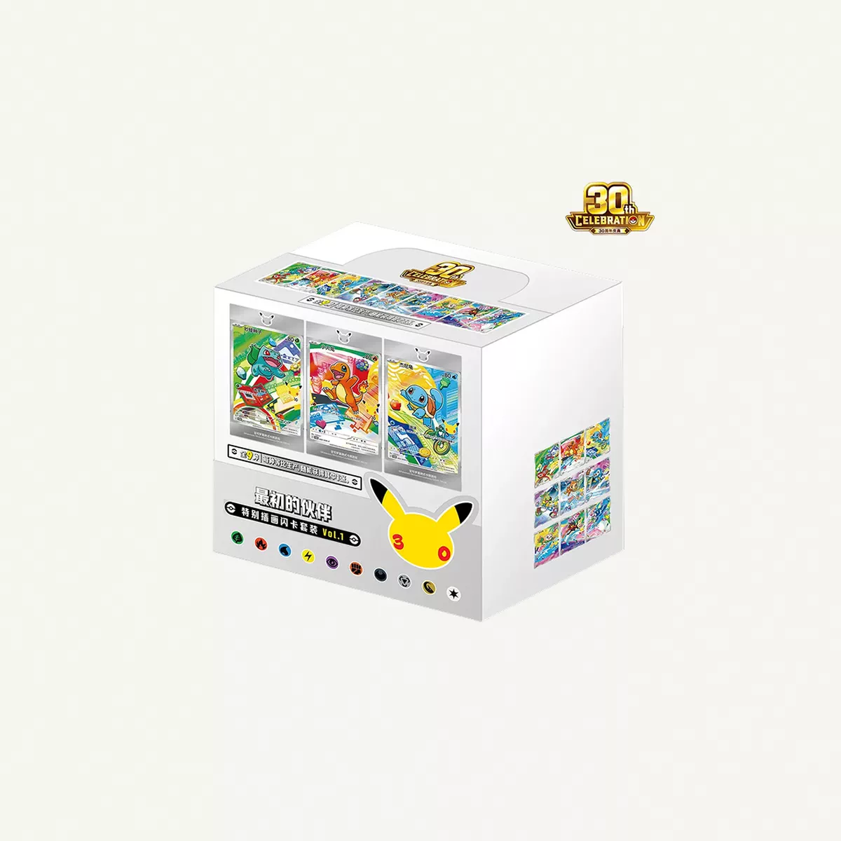 Pokémon Chinese 30th Anniversary First Partner Set VOL.1 Sealed Case (9 Boxes)-0-0