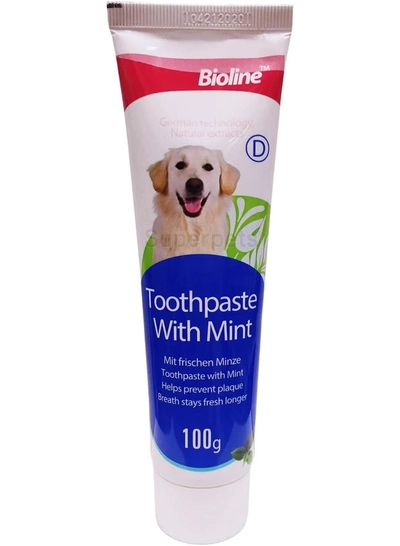 Bioline Tooth Paste Mint Flavour 100G, White-0