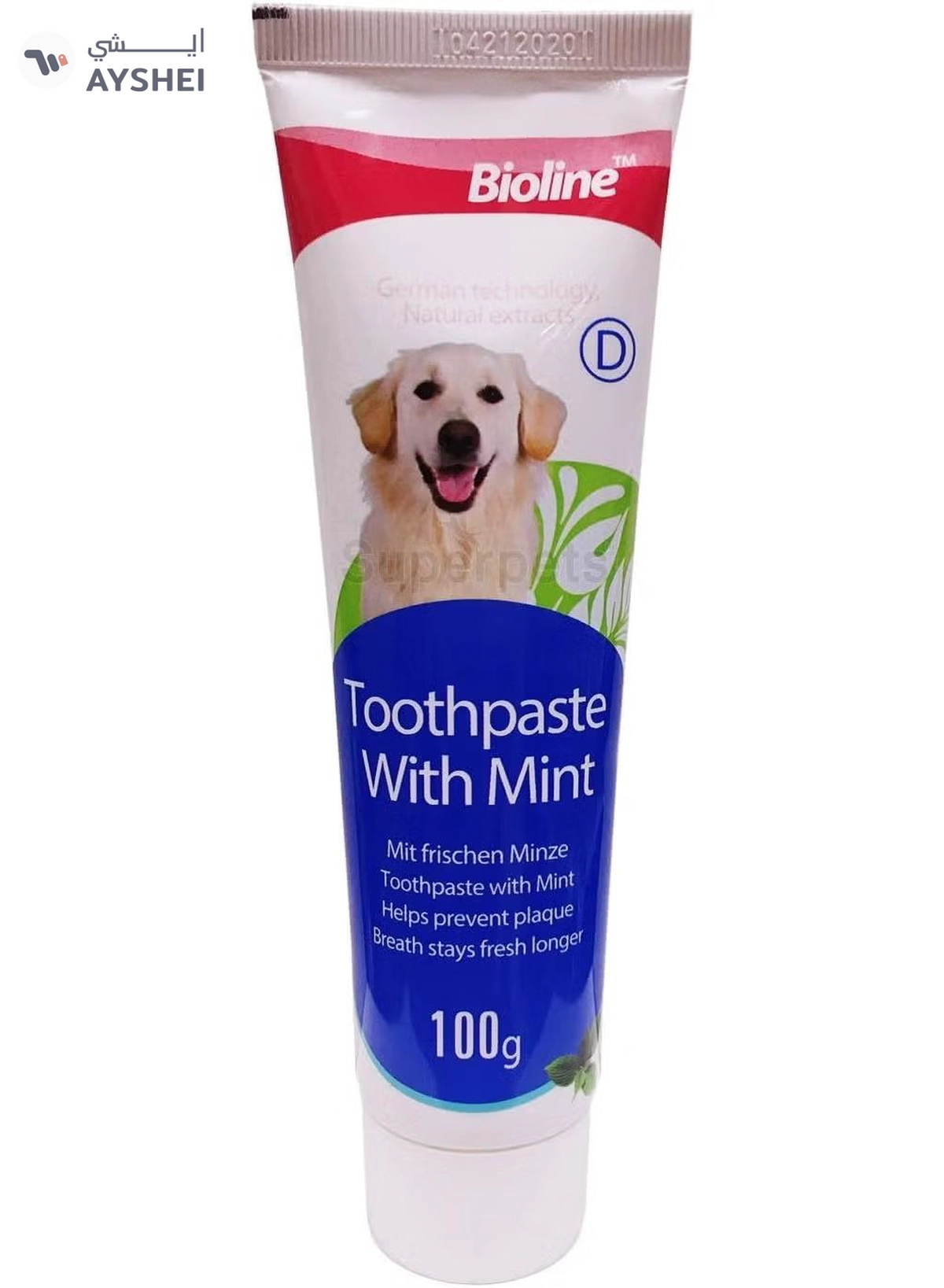 Bioline Tooth Paste Mint Flavour 100G, White