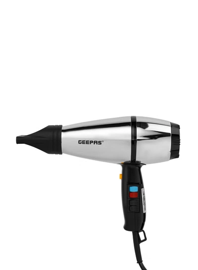 Geepas Hair Dryer GHD86072, AC Motor, Cool Shot Function, 2 Heat Setting Function, Overheat Production, Strong And Powerful Wind, Detachable Filter Easy To Clean, One Nozzle, Fast Drying Of Thick Hair-2