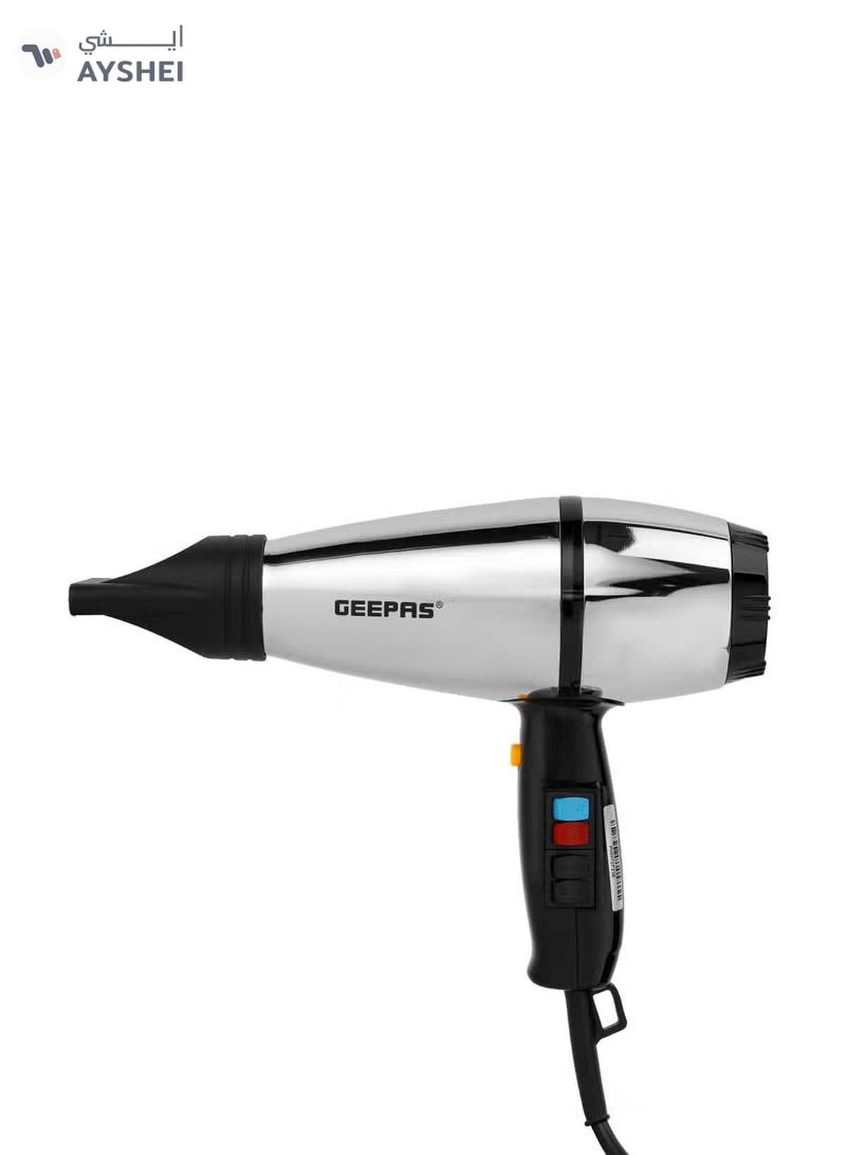 Geepas Hair Dryer GHD86072, AC Motor, Cool Shot Function, 2 Heat Setting Function, Overheat Production, Strong And Powerful Wind, Detachable Filter Easy To Clean, One Nozzle, Fast Drying Of Thick Hair-2-2