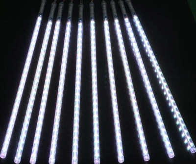 LED METEOR SHOWER RAIN LIGHTS-50CM-8TUBES/SET-WHITE-0
