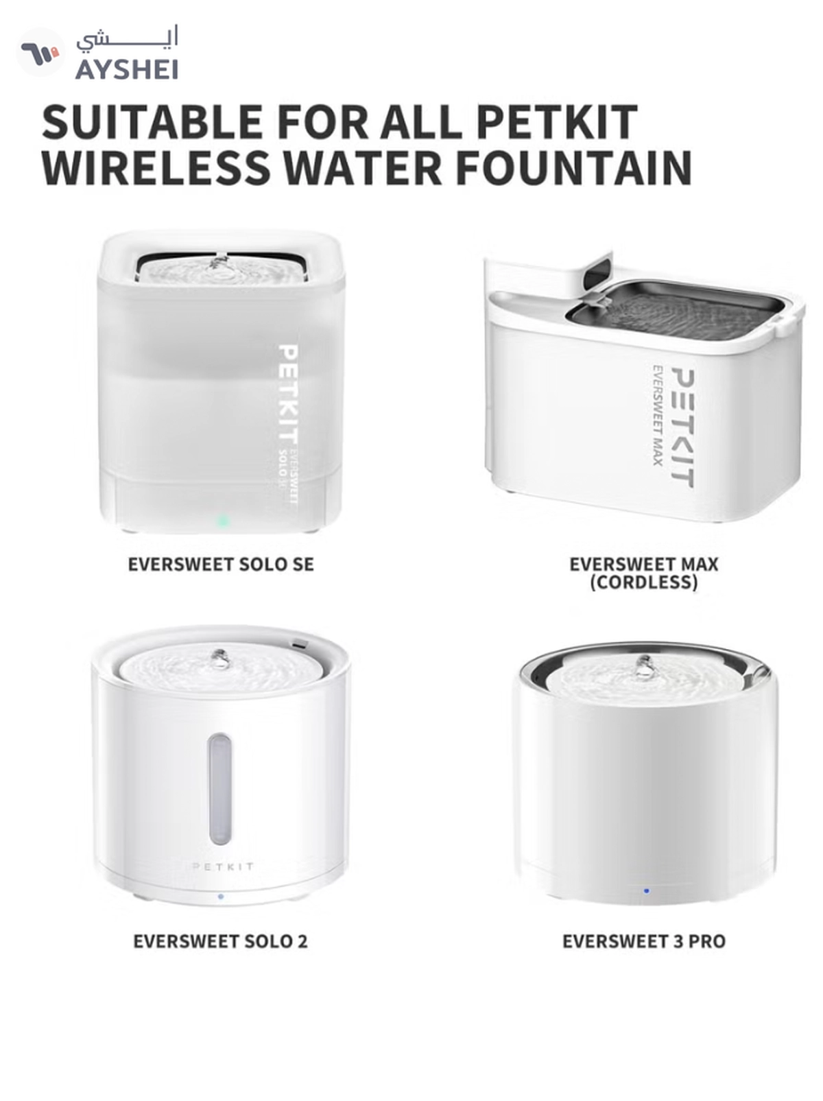PETKIT Replaced Pump for All PETKIT Wireless Pump Water Fountains, Replacement Wireless Pump for EVERSWEET MAX/EVERSWEET 3 PRO/SOLO 2/SOLO SE Dog Cat Water Fountain Dispenser-3-3