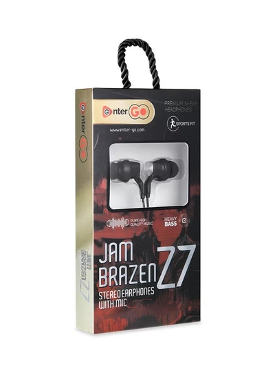 enter Go Jam Brazen Z7 Earphones With Mic Black-3