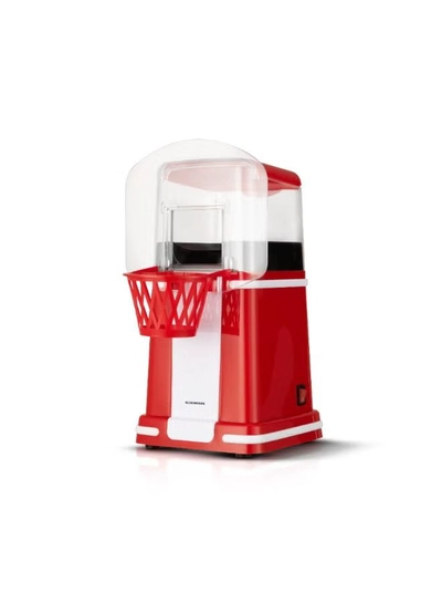 Olsenmark Hot Air Popcorn Maker – OMPM7071 | 1200W | Oil-Free Healthy Popcorn | Fully Automatic | Non-Stick & Easy Clean | Red 80 ml OMPM7071 Red and White-0