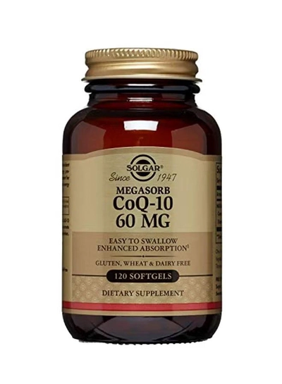 Solgar Megasorb CoQ-10 60 MG Dietary Supplement - 120 Softgels-0