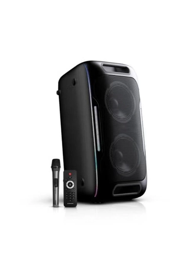 Olsenmark Rechargeable Party Speaker – OMMS1223, Bluetooth, USB/TF/FM, LED Lights, Portable-0