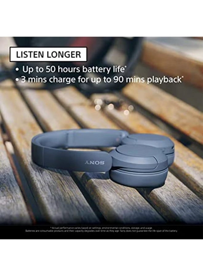 Sony WH-CH520 Wireless Bluetooth On Ear With Mic For Phone Call White-4