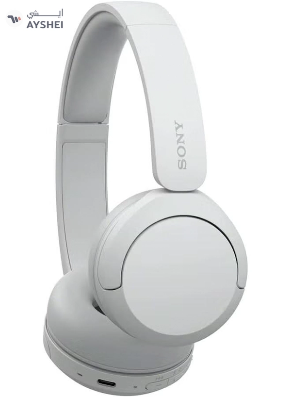 Sony WH-CH520 Wireless Bluetooth On Ear With Mic For Phone Call White