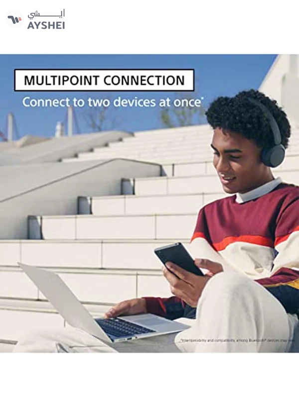 Sony WH-CH520 Wireless Bluetooth On Ear With Mic For Phone Call White