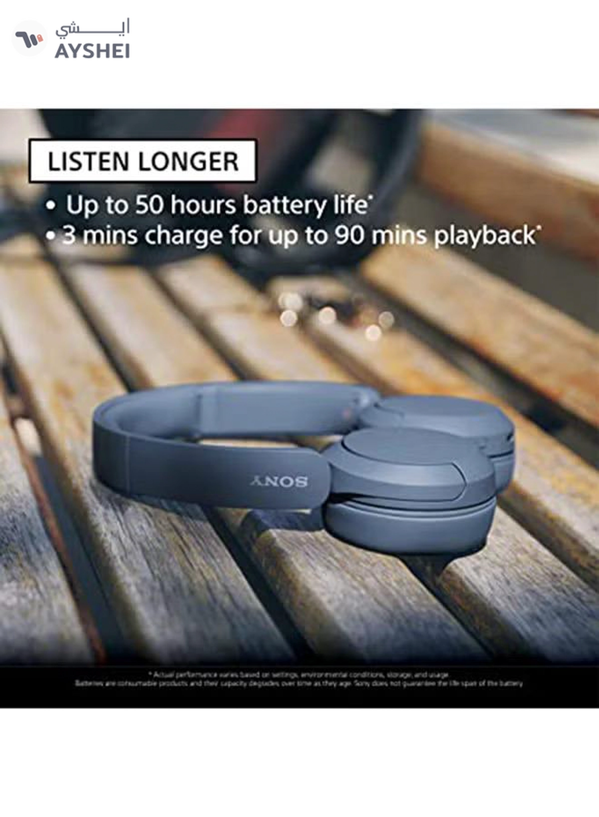 Sony WH-CH520 Wireless Bluetooth On Ear With Mic For Phone Call White-4-4