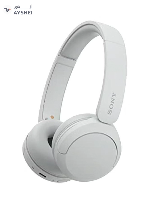 Sony WH-CH520 Wireless Bluetooth On Ear With Mic For Phone Call White