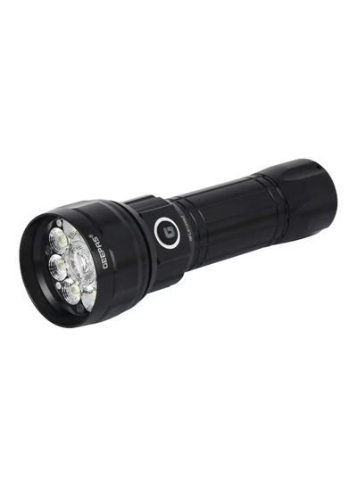 GEEPAS Zoomable LED Flashlight 20W | Perfect for Indoor and Outdoor Use, 5 Hours Continuous Working | Power Reminder, 4000 mAh Lithium Battery, 2000 Lumens | GFL51098Z-0