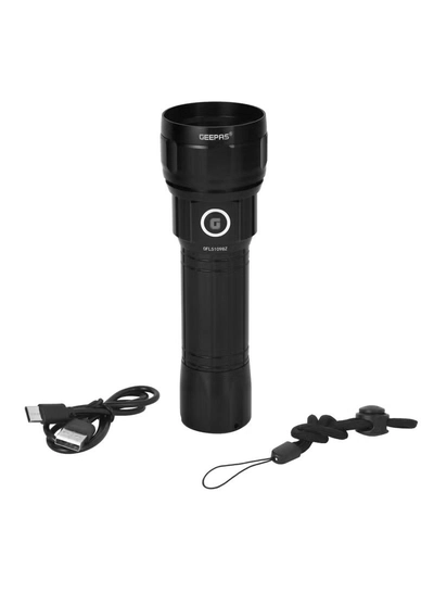 GEEPAS Zoomable LED Flashlight 20W | Perfect for Indoor and Outdoor Use, 5 Hours Continuous Working | Power Reminder, 4000 mAh Lithium Battery, 2000 Lumens | GFL51098Z-2