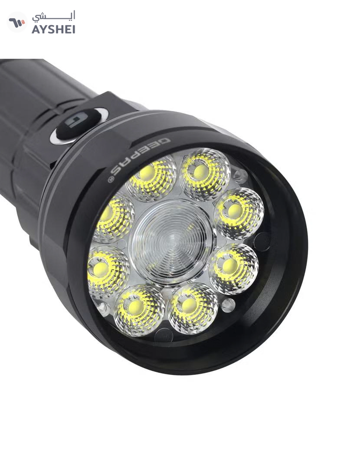 GEEPAS Zoomable LED Flashlight 20W | Perfect for Indoor and Outdoor Use, 5 Hours Continuous Working | Power Reminder, 4000 mAh Lithium Battery, 2000 Lumens | GFL51098Z-1-1