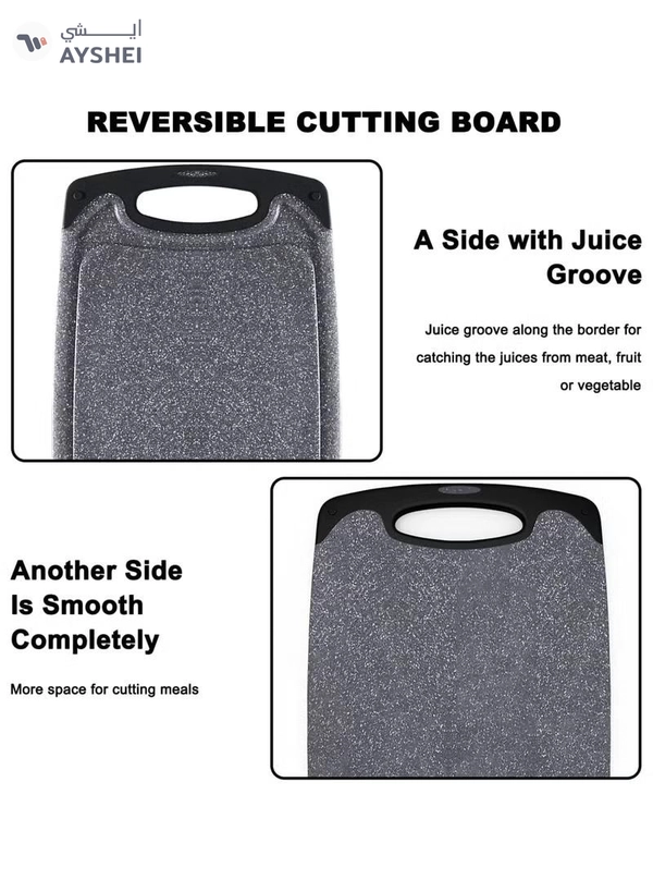 Eworld 3-Piece Plastic Cutting Board Set – Non-Slip Kitchen Chopping Boards