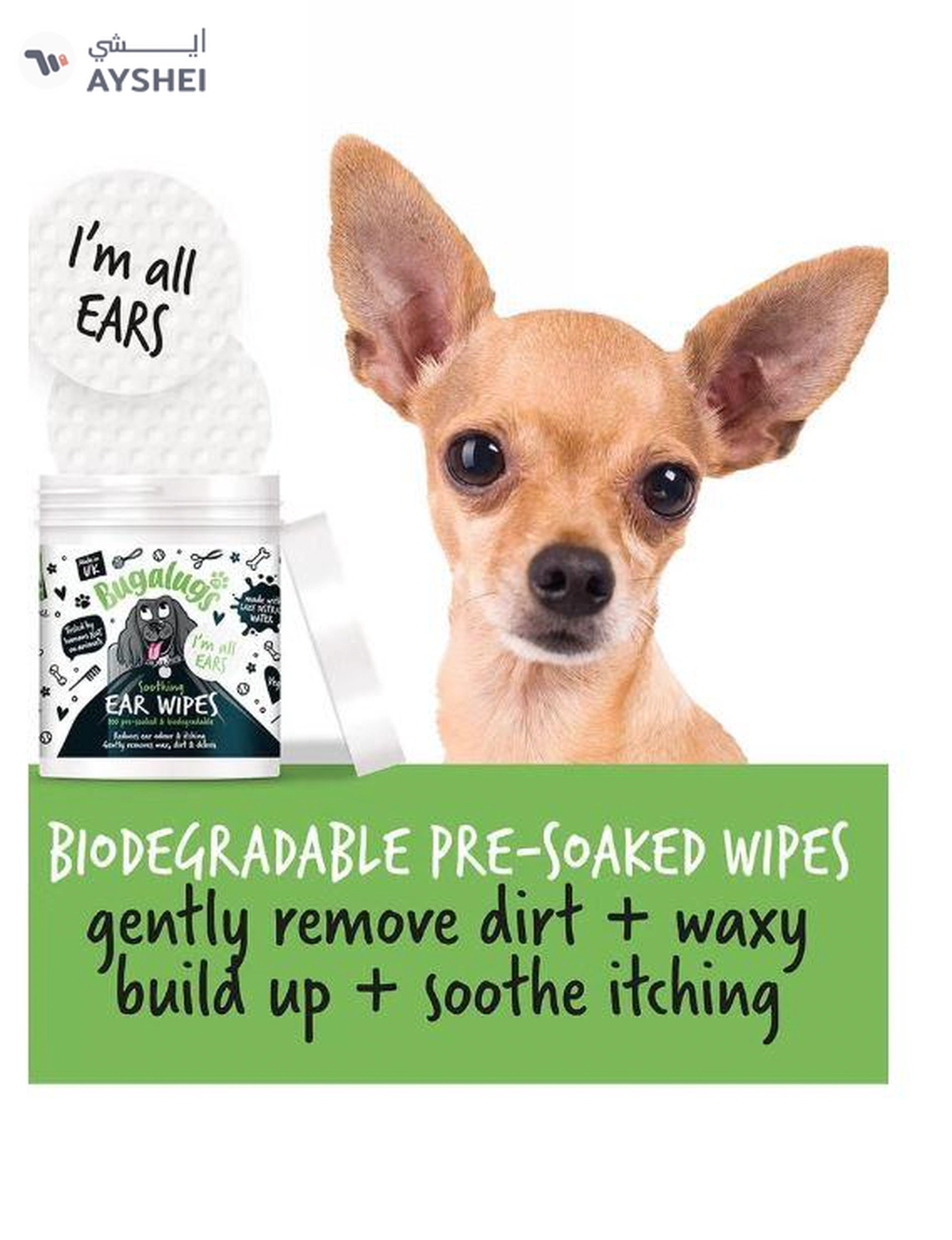 Bugalugs Soothing Ear Wipes 100pcs-2-2