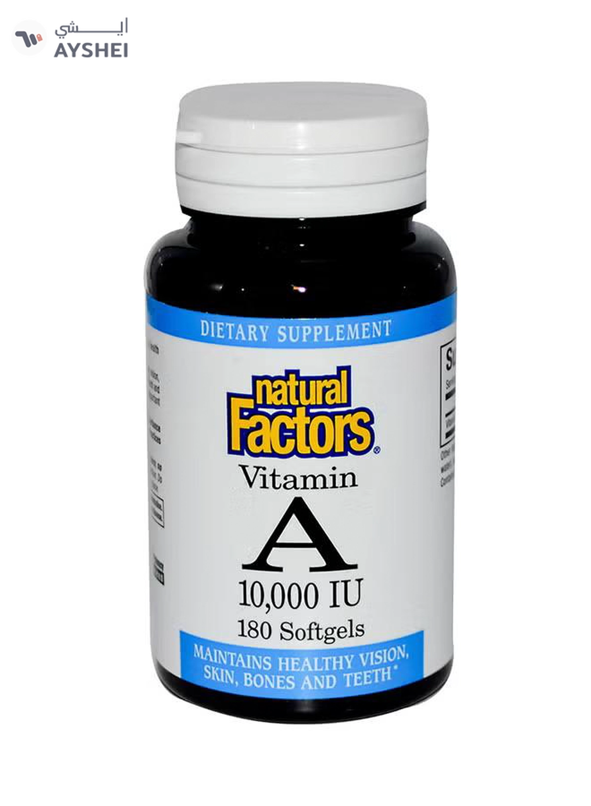 natural Factors Vitamin A 180 Softgels