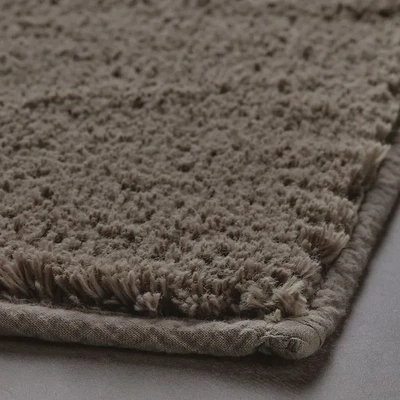 SÖDERSJÖN Grey-Brown Bath Mat - 50x80 cm | Stylish and Comfortable Bathroom Essential-1