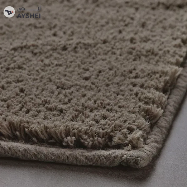 SÖDERSJÖN Grey-Brown Bath Mat - 50x80 cm | Stylish and Comfortable Bathroom Essential