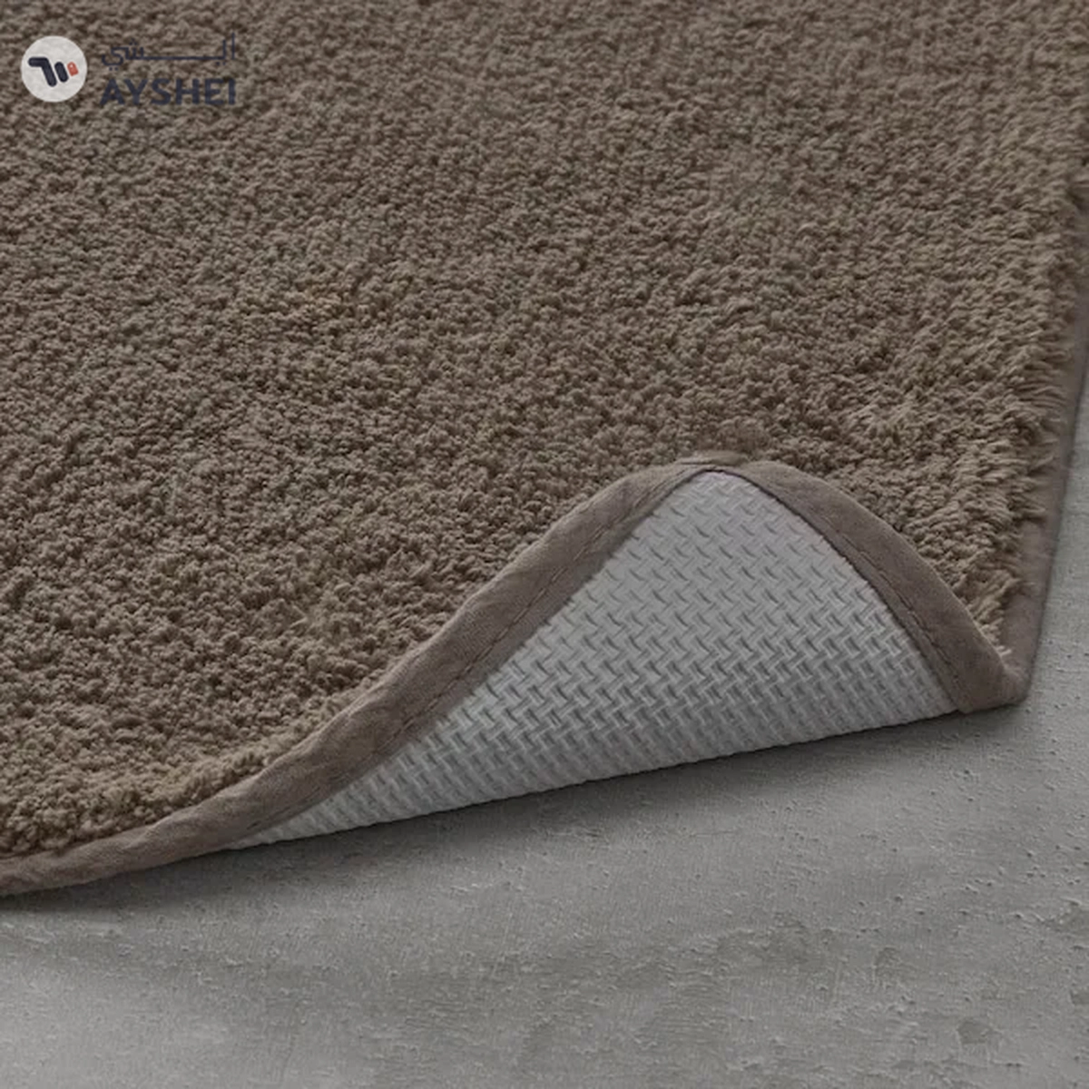 SÖDERSJÖN Grey-Brown Bath Mat - 50x80 cm | Stylish and Comfortable Bathroom Essential-2-2