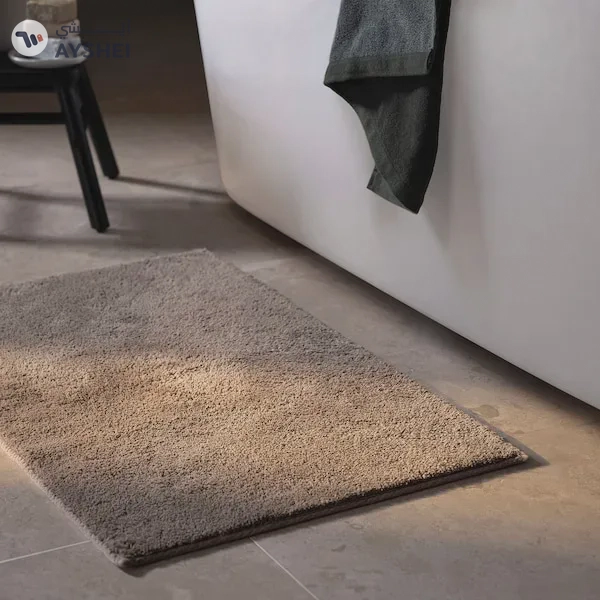 SÖDERSJÖN Grey-Brown Bath Mat - 50x80 cm | Stylish and Comfortable Bathroom Essential