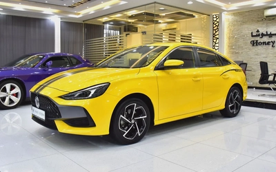 AED 618 EMi for 5Yrs | MG GT ( 2023 Model ) in Yellow Color GCC Specs-1