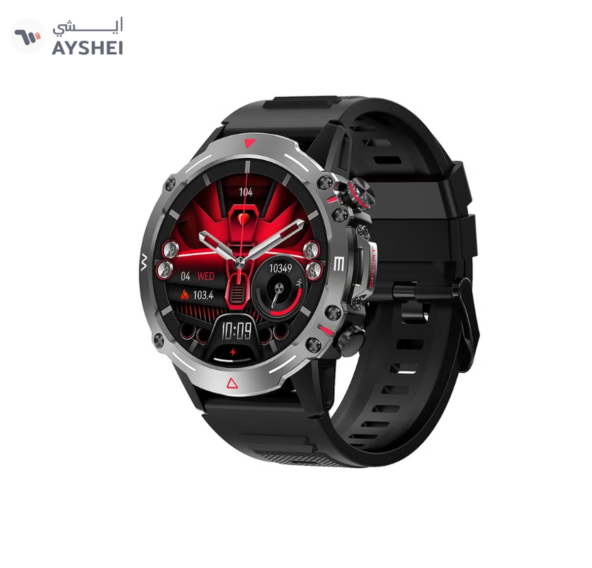 ARMFIT Hulk Smartwatch For Men, AMOLED Always On Display Bluetooth Calling Waterproof Fitness Watches Compatible With Android iOS Black-2-2