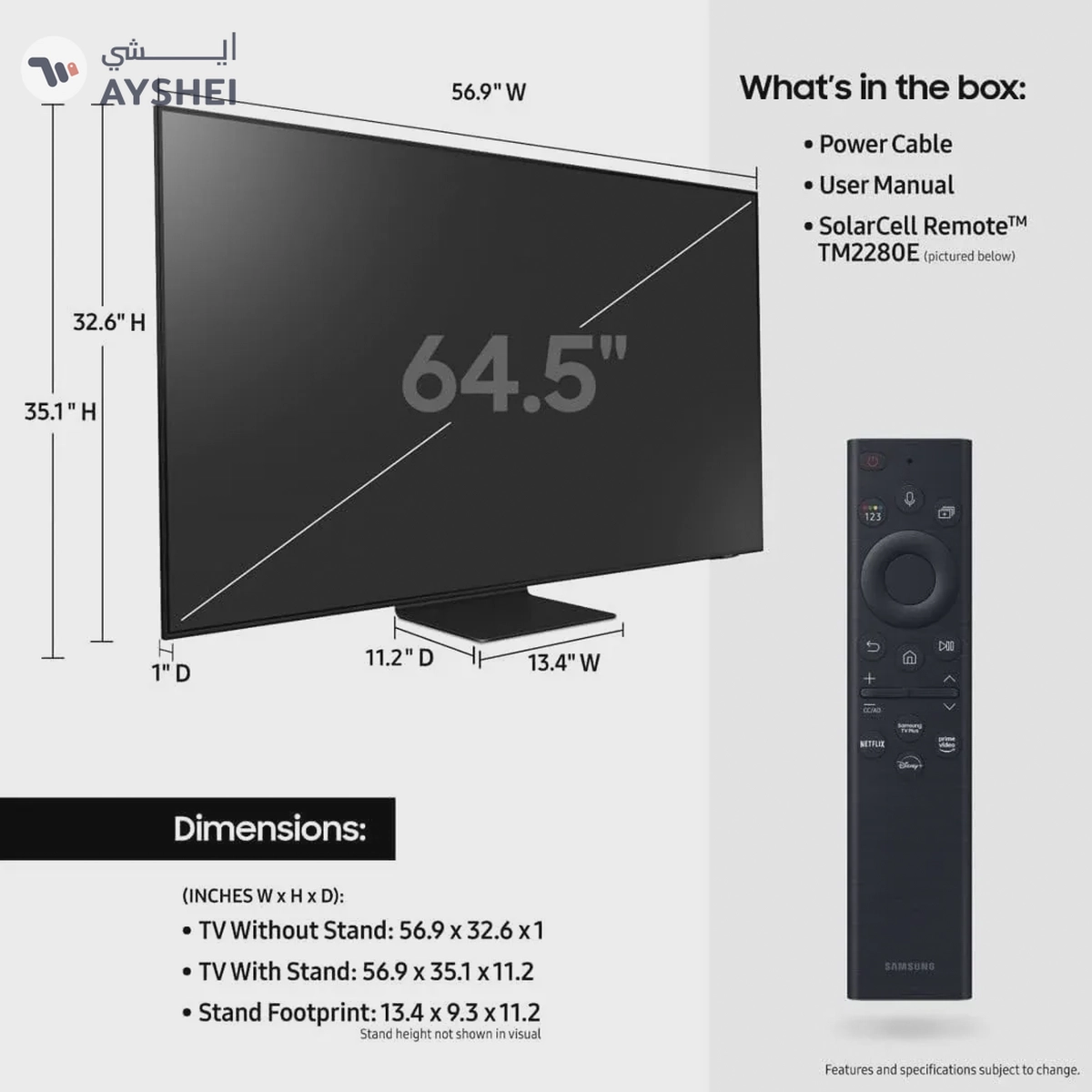  Renewed - Samsung 65" QN90B Neo QLED 4K HDR Smart TV 65QN90B-1-1