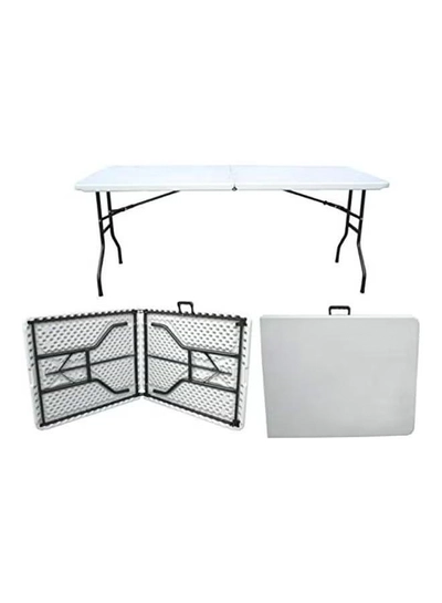 Mahmayi Heavy Duty Folding Table White 180x75x74cm-2
