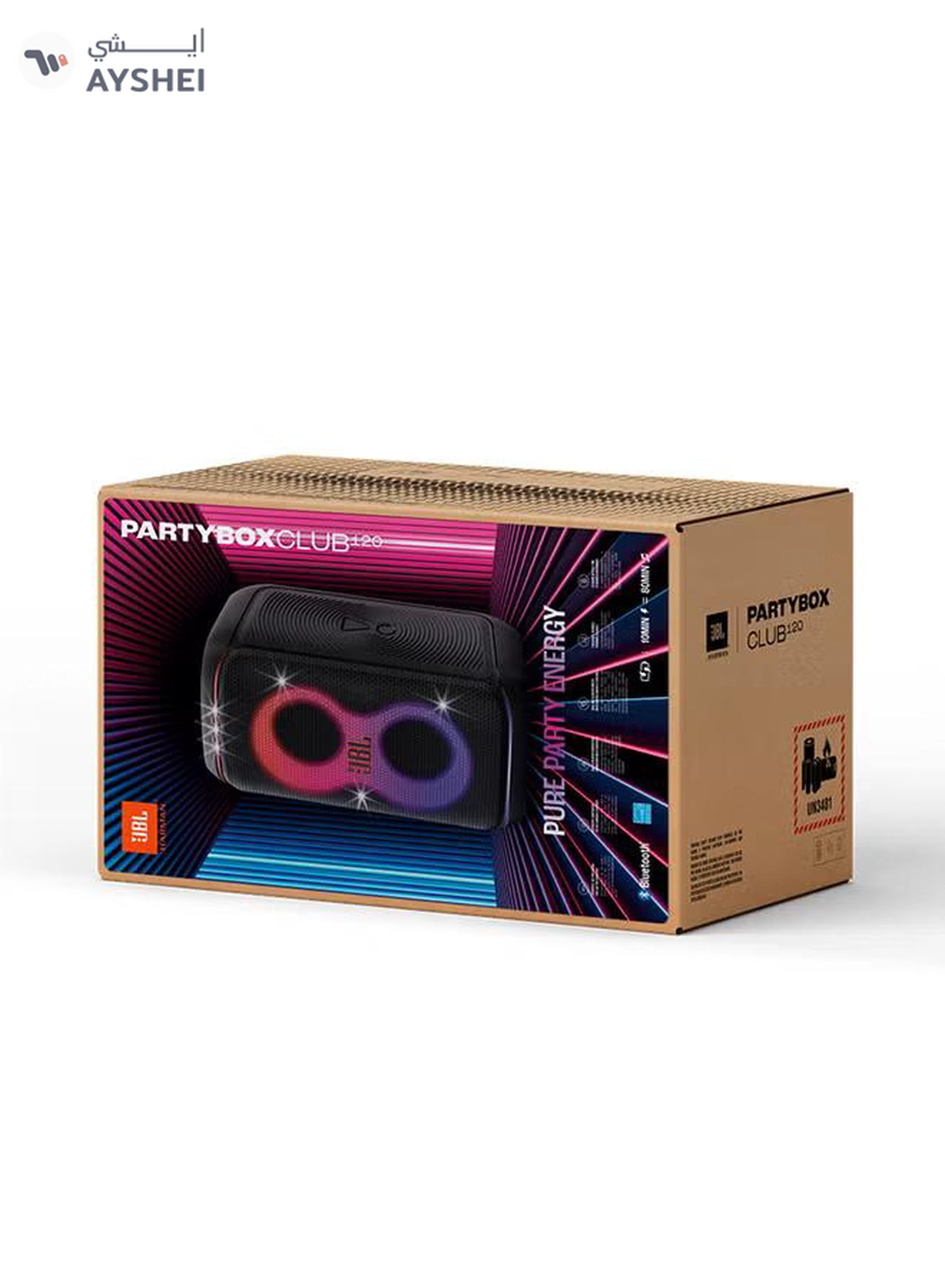 JBL Partybox Club 120 Portable Party Speaker Black-8-8