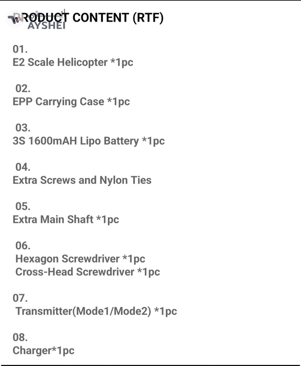 Goosky E2 UH-1Y Venom Intelligent Rc Helicopter 1:35 Scale