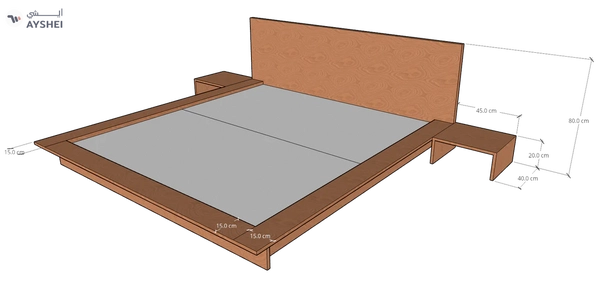Oregan Low Bed, MDF