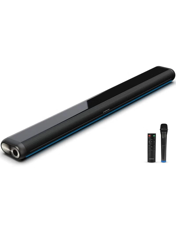 OLSENMARK OMMS1286, 2.1 High Bass Sound Bar, 1400W PMPO Sound Bar, Bluetooth, USB, AUX Connection, Mini Sound, Audio System for TV Speakers, Home Theater, Gaming, Projectors