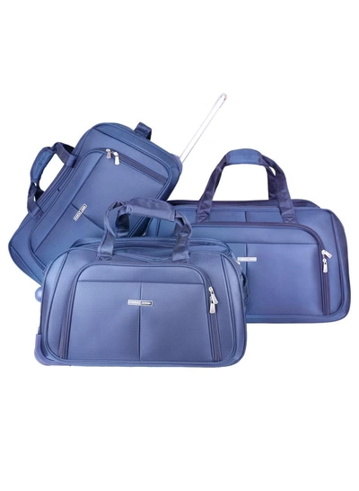 PARAJOHN 3-Piece Travel Luggage Duffel Bag Set Navy-0
