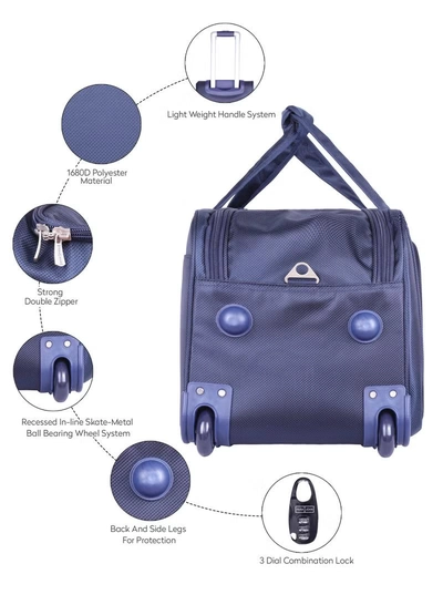 PARAJOHN 3-Piece Travel Luggage Duffel Bag Set Navy-2